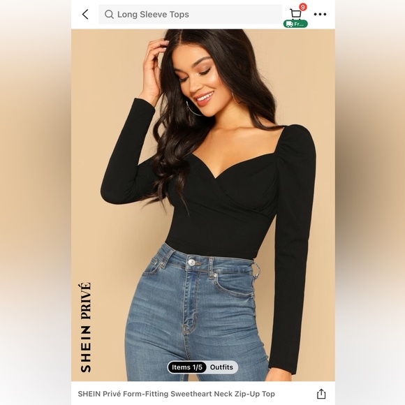 • Top Rated SHEIN Essnce Contrast Guipure Lace Blouse - Picture 2 of 2